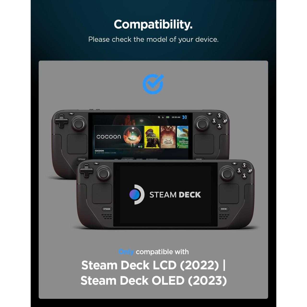 Spigen Steam Deck OLED (2023) / Steam Deck (2022) Case Rugged Armor - Black ACS03730