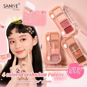 SANIYE 4 Warna Eyeshadow Glitter Palet E0459