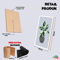 Gambar Hiasan Dinding Aesthetic Tennesy 1 Set isi 4 panel Bunga Tulip 15x30CM Isi 4  Pajangan Gantungan - X19A dari Tennesy Kota Malang 2 Tokopedia