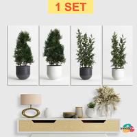 Gambar Hiasan Dinding Aesthetic Tennesy 1 Set isi 4 panel Bunga Tulip 15x30CM Isi 4  Pajangan Gantungan - X19A dari Tennesy Kota Malang 5 Tokopedia