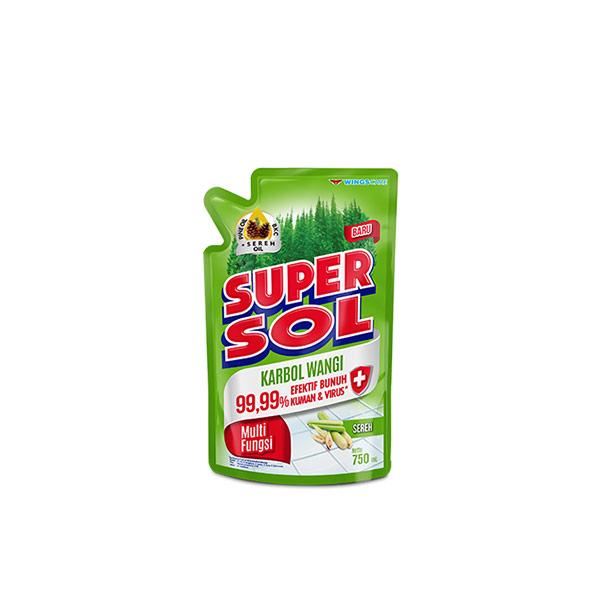 Gambar SUPERSOL KARBOL SEREH PCH 800 ML dari Hypermart Sidoarjo Kab. Sidoarjo Tokopedia