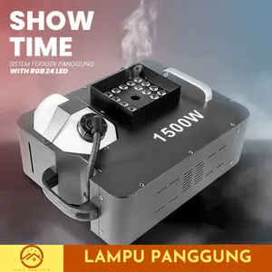 Sistem Fogger Panggung Konser Disco Stage DMX 1500W with RGB 24 LED
