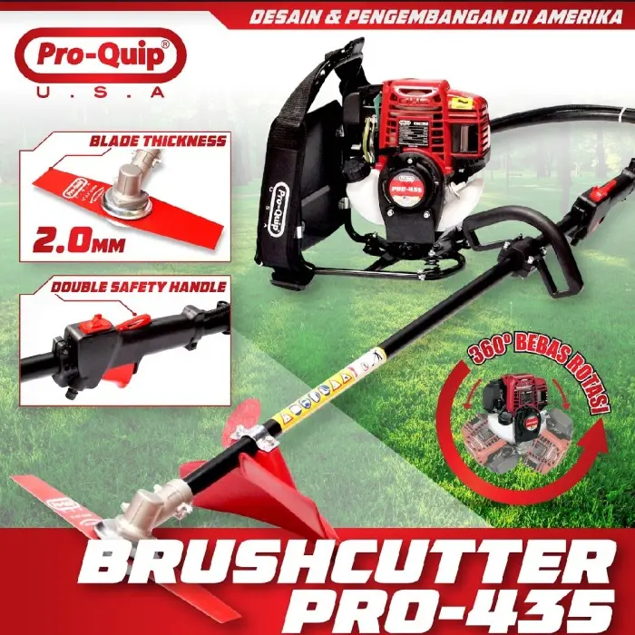 PRO-435 MESIN POTONG BABAT PANGKAS RUMPUT GRASS CUTTER 4 TAK PROQUIP