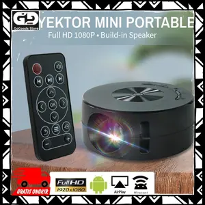 Proyektor Mini Portable LCD FHD 1080P Build-in Speaker YT200 Luxuglow
