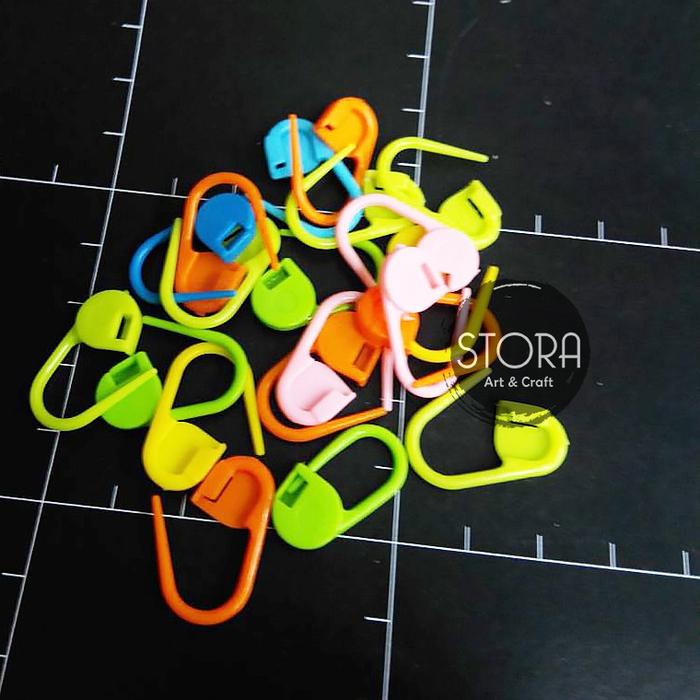 Gambar Stitch Marker - Peniti Rajut - Penanda Benang Rajut Jahit DIY dari CENTRO TRADING Kota Bandung Tokopedia