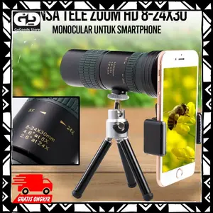 Lensa Kamera Smartphone Telephoto 8-24X30 Monocular APL-8-24X30 APEXEL
