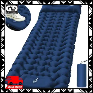 Kasur Matras Angin Inflatable Bed Rhombus Sleeping Bag Biru LS18Z LISM