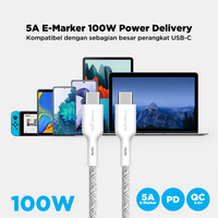 Gambar Kabel Type C INNERGIE PD 100W QC 4.0 Fast Charging for iPhone/Samsung dari Wavesplitter Indonesia Kota Administrasi Jakarta Barat 3 Tokopedia