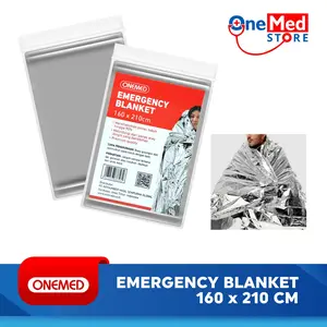 ONEMED Emergency Blanket 160 x 210cm Silver Selimut Darurat Pcs