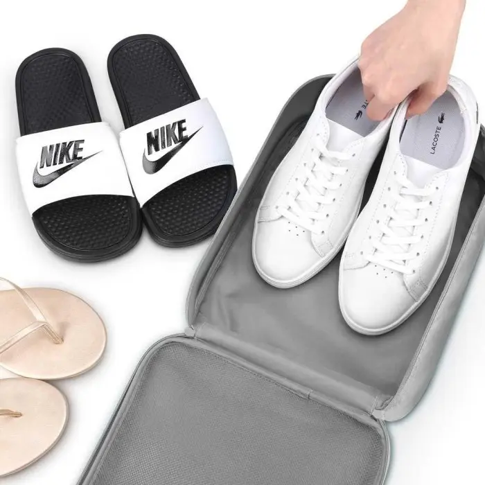Tas Sepatu 3 Layer Travel Organizer Shoes Bag Nylon Mesh - LK-20 4