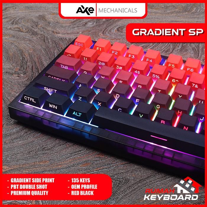 Jual KEYCAP - KEYCAPS - CHERRY - GRADIENT RED - SIDE PRINT - DOUBLE ...