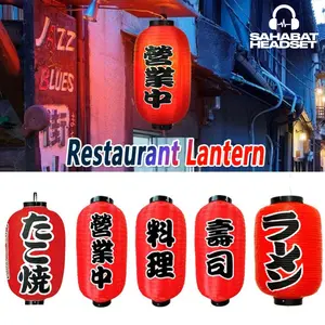 10 inch Lampion Lonjong Jepang TAKOYAKI SUSHI RAMEN RYORI Lampion