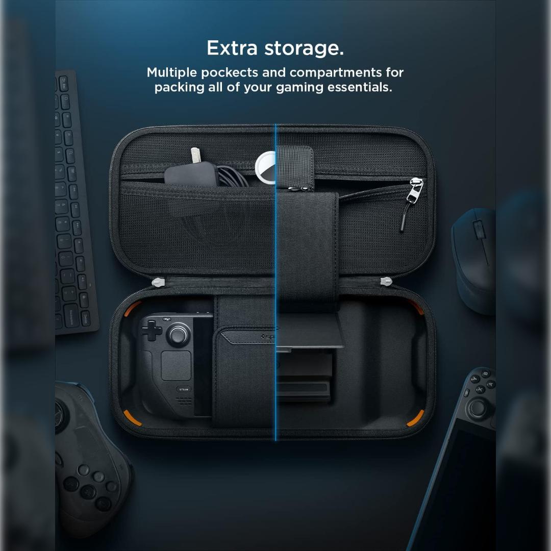 Spigen Steam Deck OLED (2023) / Steam Deck (2022) Pouch Rugged Armor Pro - Black AFA03731-1