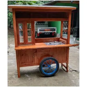 Gerobak Bubur Ayam Kayu Mahoni