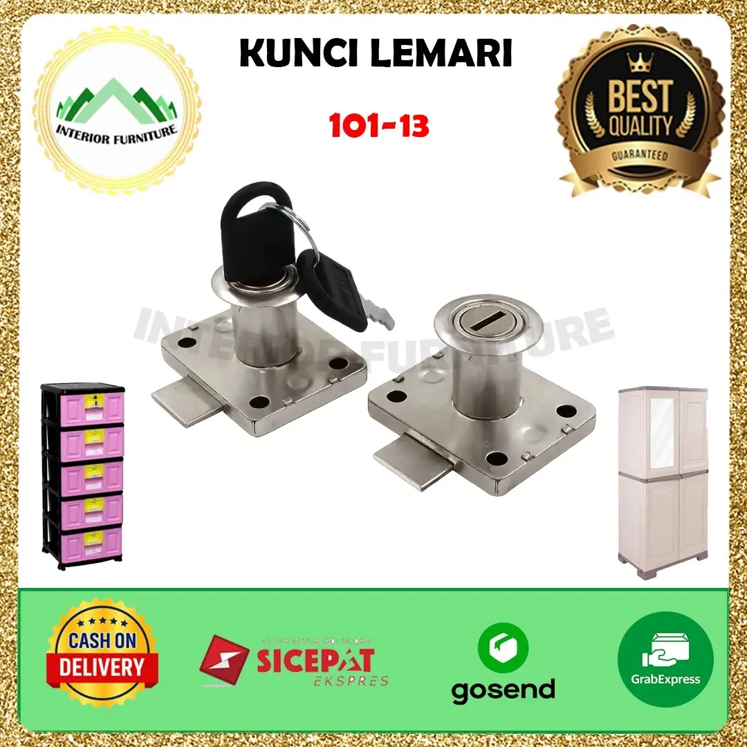 Kunci Lemari 101-13 Kunci Laci Lemari Loker olympic Camlock 13mm