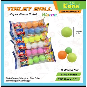 KAPUR BARUS/KAMPER TOILET ball ISI 5 BALL BESAR - WARNA