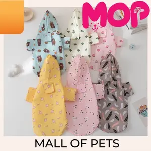 Jas Hujan Anjing Kucing / Raincoat For Dog Cat / Baju Waterproof