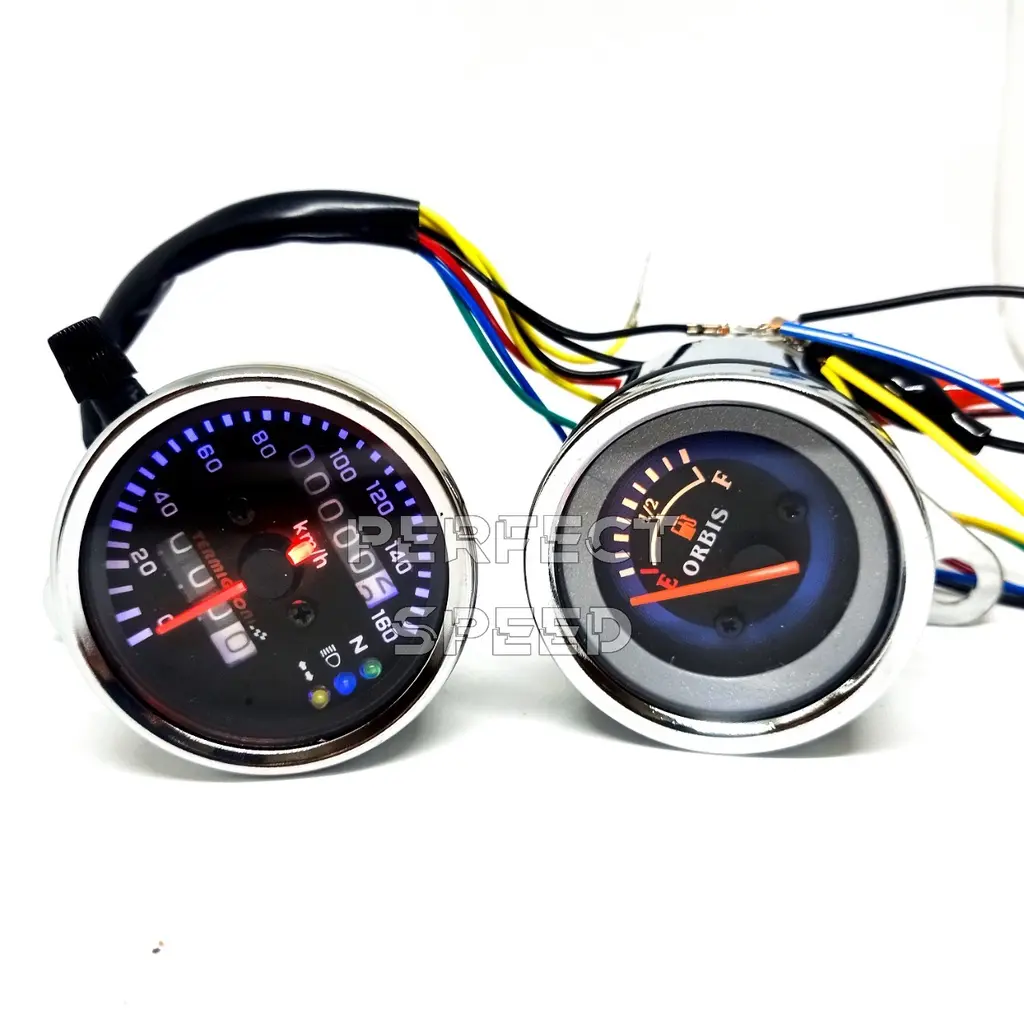 Penawaran Terbatas PROMO PAKET SPEEDOMETER + FUEL METER EL BULAT CROME