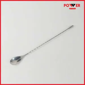 LONG BAR SPOON COCKTAIL SENDOK PENGADUK PANJANG 30.2CM -[SILVER]