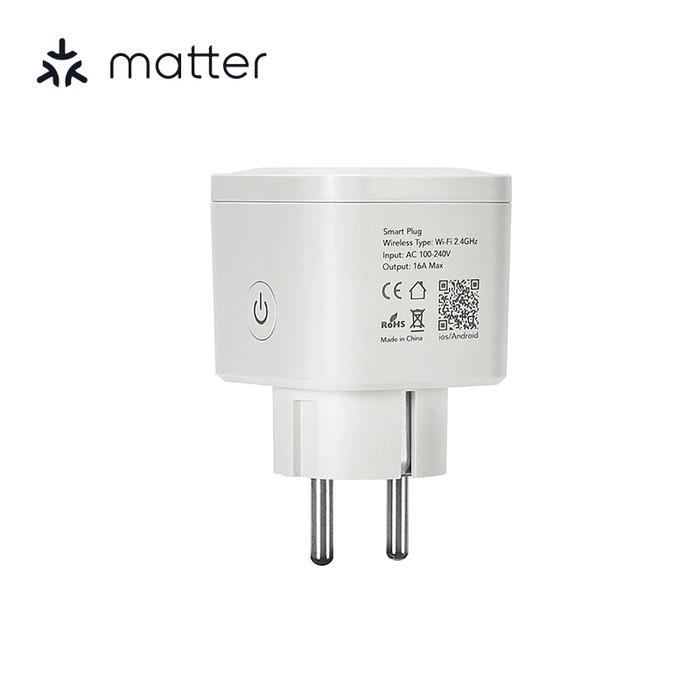 Tuya Wifi + Matter Smart Plug EU Plug Alexa Google | Colokan Pintar