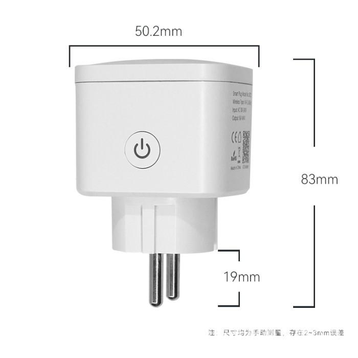 Tuya Wifi + Matter Smart Plug EU Plug Alexa Google | Colokan Pintar