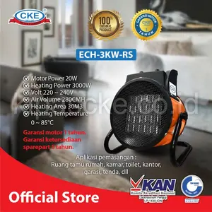 AIR HEATER CKE ECH-3KW-RS 220-240V PEMANAS RUANGAN