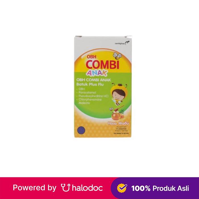 Gambar OBH Combi Anak Batuk Plus Flu Madu 60 ml - Obat Batuk & Flu - Halodoc dari Apotek Helios Medika Sukmajaya Kota Depok Tokopedia