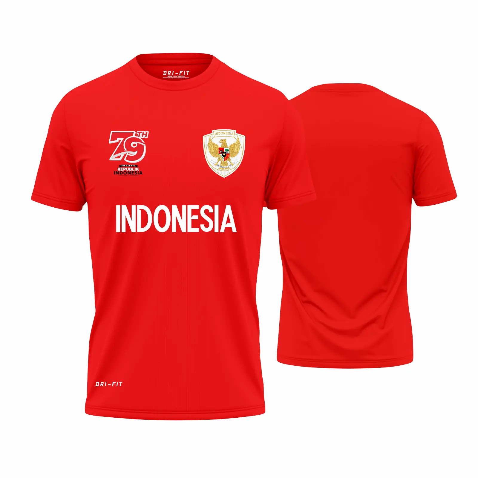 Kaos baju timnas wanita pria lengan pendek