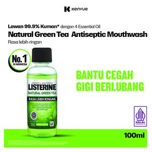 LISTERINE Green Tea Antiseptic Mouth Wash 100 ml - Obat Kumur Antiseptik