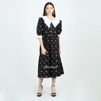 Gambar MARIGOLD Batik Jumputan Tiered Midi Dress Sèkouwit In Black - M/L dari Sekouwit Kab. Bogor 2 Tokopedia
