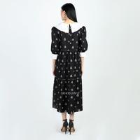 Gambar MARIGOLD Batik Jumputan Tiered Midi Dress Sèkouwit In Black - M/L dari Sekouwit Kab. Bogor 4 Tokopedia