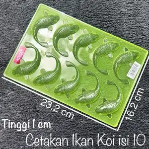 Cetakan Puding Jelly Coklat Agar Ager Agar2 Ikan Koi Jepang 10 ASVITA