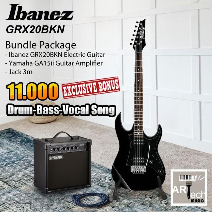 Gambar Ibanez GRX20 Gitar Elektrik bundle Ampli GA15ii / GRX 20 / GA15 ii - Black dari Artech Music Kota Bekasi 4 Tokopedia