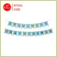 Gambar 1 Set Banner Baby Shower It's A Boy / Girl Baby Shower Blue Pink Segi5 - Blue - Its A Boy dari DEPARCEL RIBBON Kota Malang 2 Tokopedia