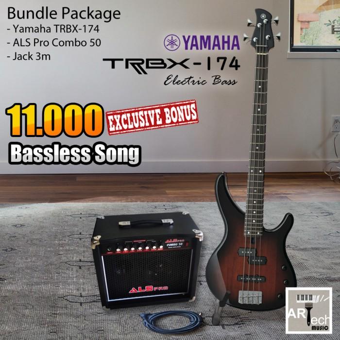 Gambar Bass Elektrik Yamaha TRBX174 Bundle Ampli Destroyer 15 - TRBX 174 - Black, ALS Pro Combo50 dari Artech Music Kota Bekasi 5 Tokopedia