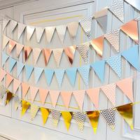 Gambar 1 Set Banner Segitiga Zig Zag Bunting Flag Triangle Dekorasi Pesta - SILVER dari DEPARCEL RIBBON Kota Malang 1 Tokopedia