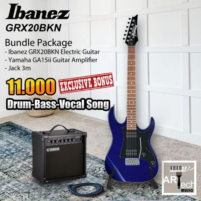 Gambar Ibanez GRX20 Gitar Elektrik bundle Ampli GA15ii / GRX 20 / GA15 ii - Black dari Artech Music Kota Bekasi 5 Tokopedia