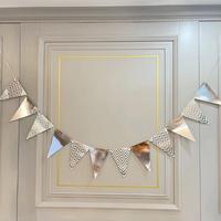 Gambar 1 Set Banner Segitiga Zig Zag Bunting Flag Triangle Dekorasi Pesta - SILVER dari DEPARCEL RIBBON Kota Malang 3 Tokopedia