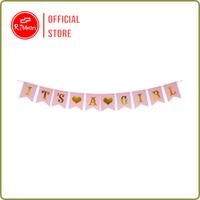 Gambar 1 Set Banner Baby Shower It's A Boy / Girl Baby Shower Blue Pink Segi5 - Blue - Its A Boy dari DEPARCEL RIBBON Kota Malang 5 Tokopedia