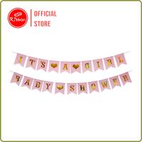 Gambar 1 Set Banner Baby Shower It's A Boy / Girl Baby Shower Blue Pink Segi5 - Blue - Its A Boy dari DEPARCEL RIBBON Kota Malang 3 Tokopedia