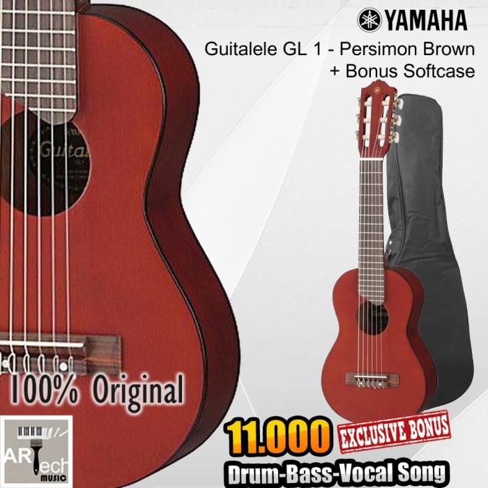 Gambar Mini Gitar GL1 Persimon Brown / GL-1 /Guitalele/Guitar Original Yamaha dari Artech Music Kota Bekasi Tokopedia