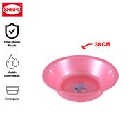 Gambar SHINPO Baskom Plastik Diameter 38 CM German Wash Basin Tidak Mudah Pecah SPO-SIP-823-L - Pink dari SHINPO Kota Administrasi Jakarta Barat 3 Tokopedia