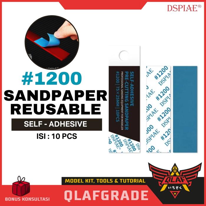 Gambar Adhesive Sandpaper 1200 Reusable Amplas Perekat  DSPIAE DSP-1200 dari Wahkhilaf Kota Surabaya Tokopedia
