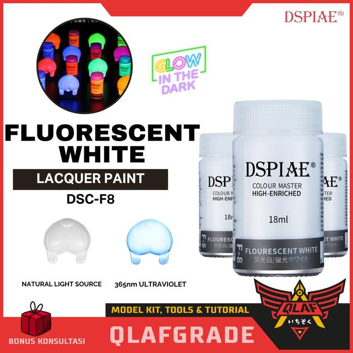 Gambar DSPIAE Fluorescent White F-8 cat lacquer airbrush gundam model kit dari Wahkhilaf Kota Surabaya Tokopedia