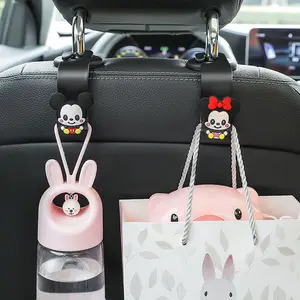 (HARGA SATUAN) Car Hook Hanger Mobil Karakter Lucu Holder Headrest