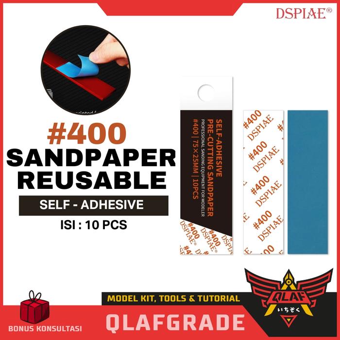 Gambar Adhesive Sandpaper 400 Reusable Self-Adhesive Sandpaper DSPIAE DSP-400 dari Wahkhilaf Kota Surabaya Tokopedia