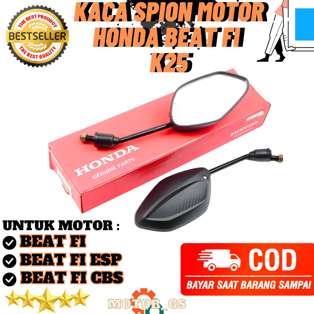 Kaca Spion Motor Beat FI Kaca Spion 1 Set Honda Beat FI & Vario 110 FI