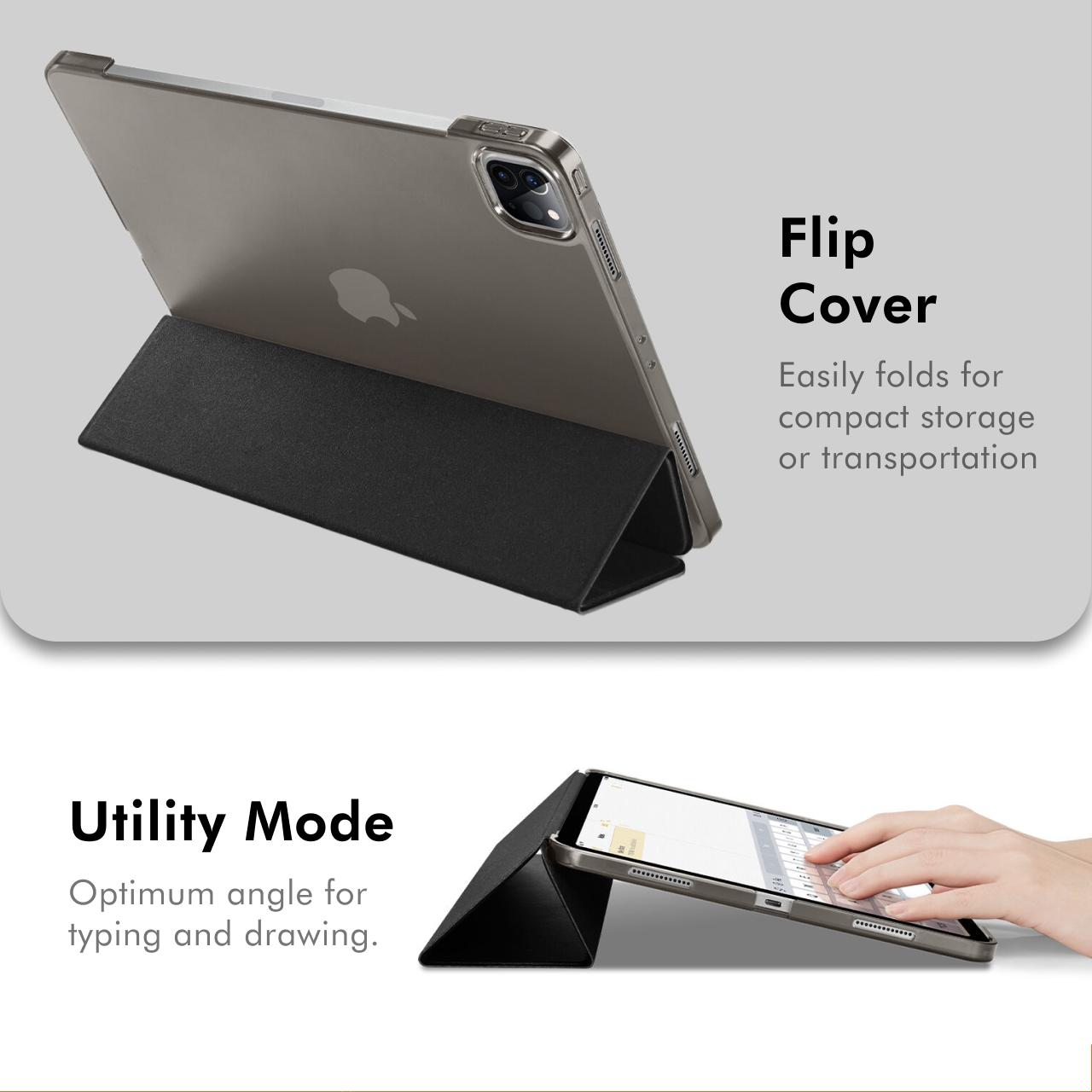 Spigen iPad Pro 12.9" (2022 / 2021) Case Flip Cover Smart Fold - Black ACS02882-1