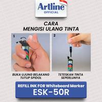 Gambar ARTLINE Tinta Isi Ulang Refill Ink For Whiteboard Marker ESK-50R - Hitam dari Artline Indonesia Kota Surabaya 3 Tokopedia