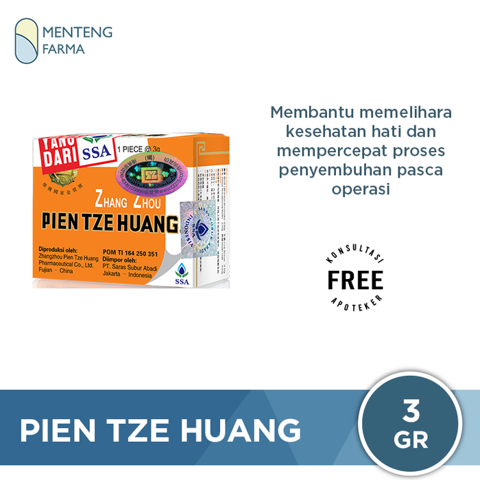 Gambar Pien Tze Huang Butir 3 Gr - Obat Herbal Kesehatan Hati dan Meredakan Luka Pasca Operasi - Tumbuk 6 Kapsul dari Menteng Farma Kota Administrasi Jakarta Pusat Tokopedia